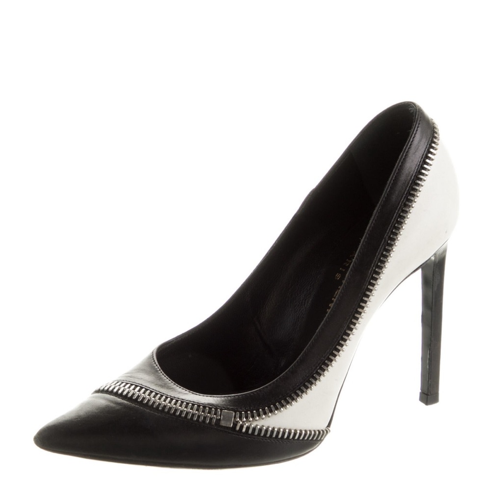 SAINT LAURENT ERA LEATHER HEELS